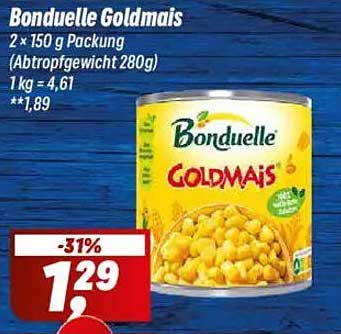 Bonduelle Goldmais 2 x 150 g Packung