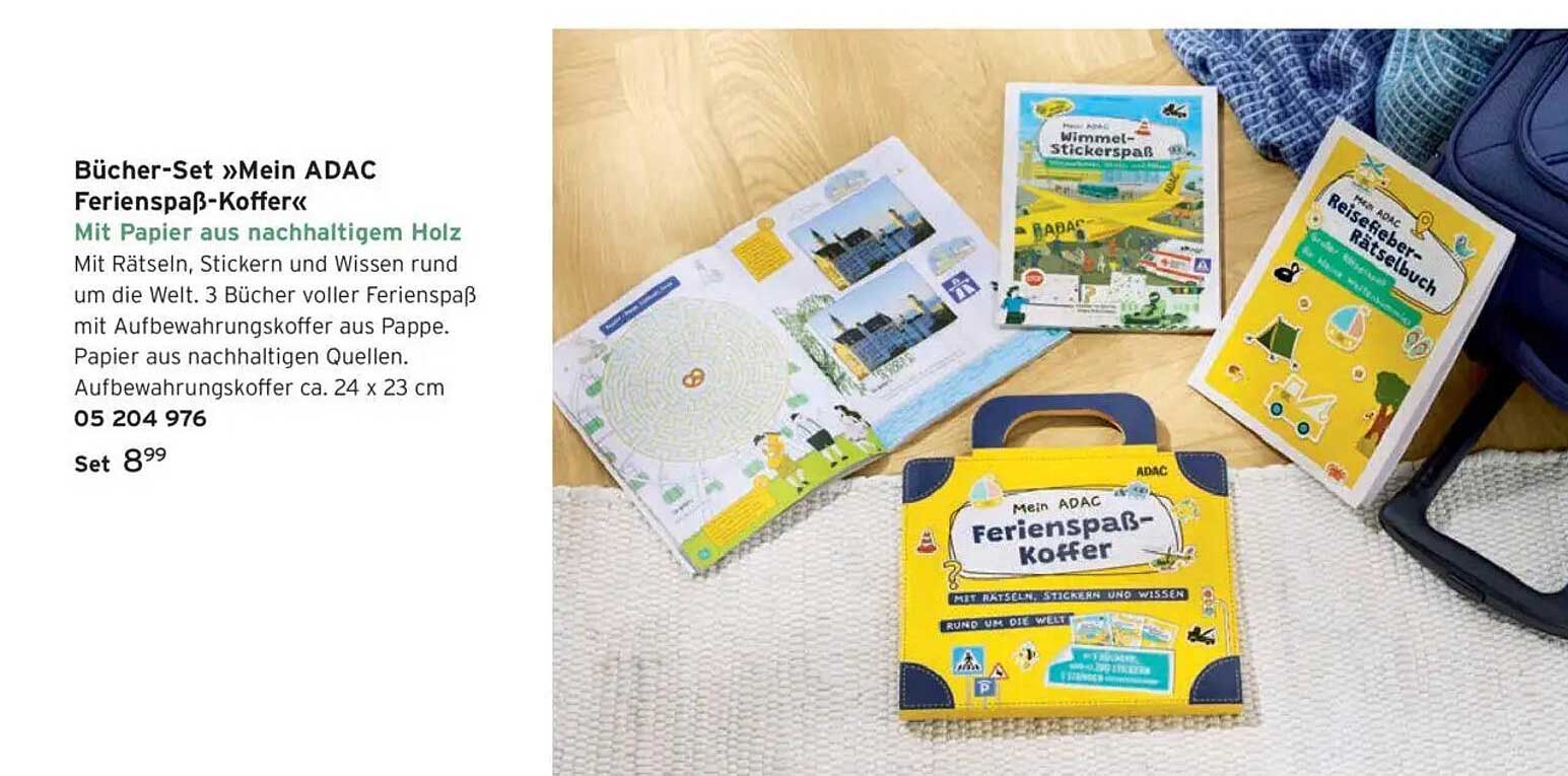 Bücher-Set »Mein ADAC Ferienspaß-Koffer«