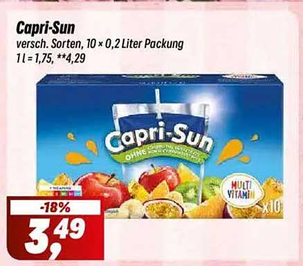 Capri-Sun 10 x 0,2 Liter Packung - verschiedene Sorten