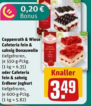 Coppenrath & Wiese Cafeteria fein & sahnig Donauwelle oder Erdbeer Joghurt