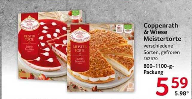 Coppenrath & Wiese Meistertorte verschiedene Sorten, gefroren