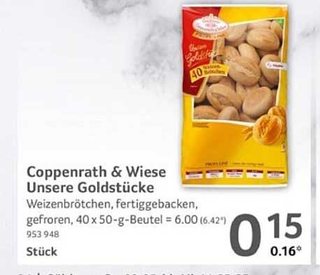 Coppenrath & Wiese Unsere Goldstücke - Weizenbrötchen, fertiggebacken