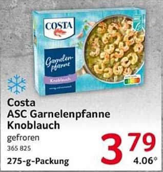 Costa ASC Garnelenpfanne Knoblauch - 275 g