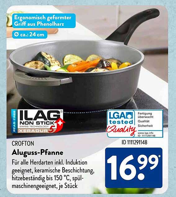 CROFTON Aluguss-Pfanne 24 cm