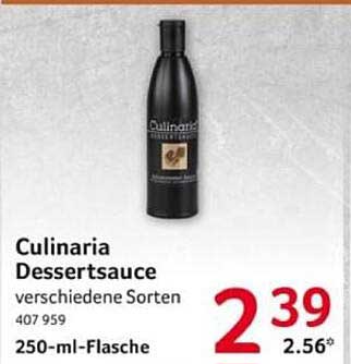 Culinaria Dessertsauce - verschiedene Sorten