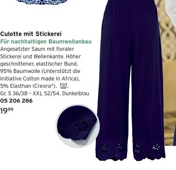 Culotte mit Stickerei