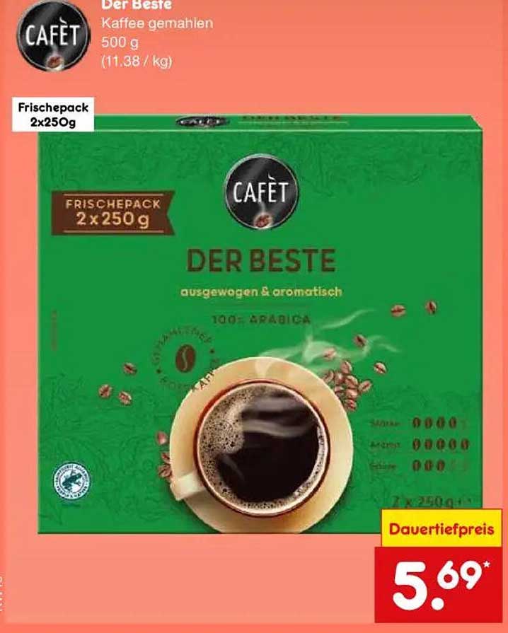 Der Beste Kaffee gemahlen 500 g