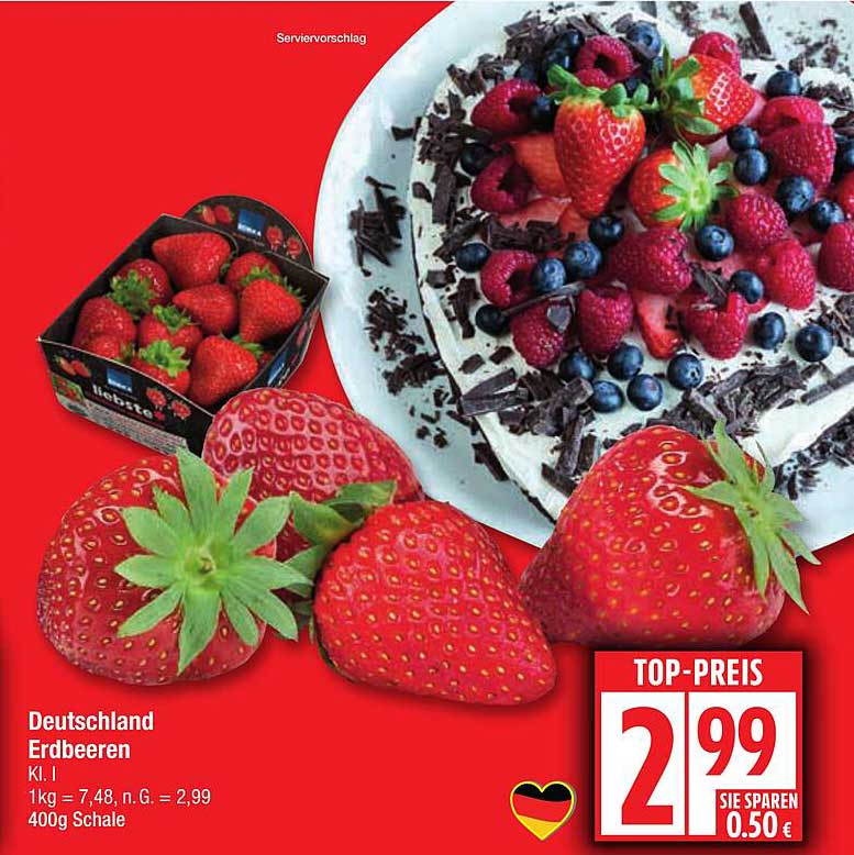 Deutschland Erdbeeren 400g – frisch und lecker!