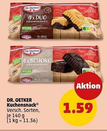 DR. OETKER Kuchensnack* Versch. Sorten, je 140 g