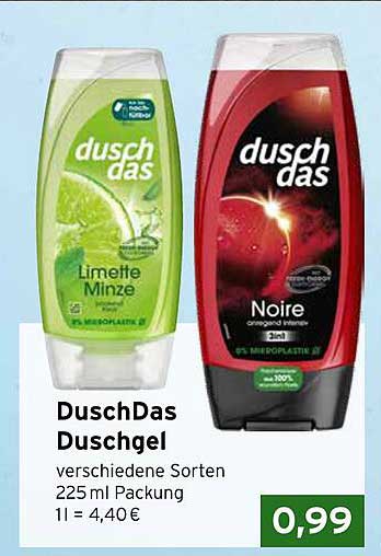 DuschDas Duschgel - verschiedene Sorten 225 ml