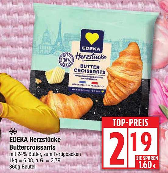 EDEKA Herzstücke Buttercroissants
