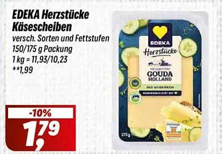 EDEKA Herzstücke Käse- und Fettscheiben