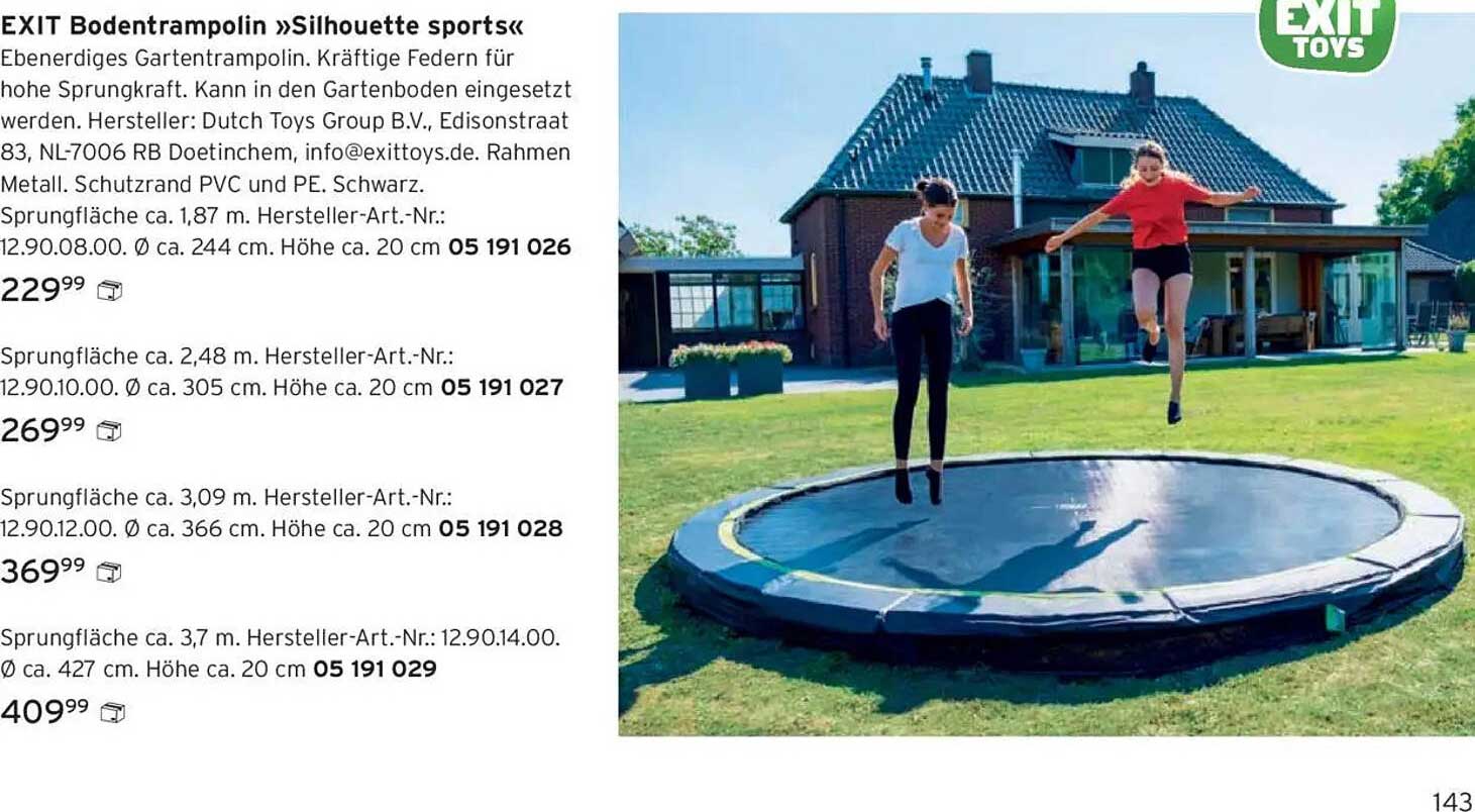 EXIT Bodentrampolin »Silhouette sports«