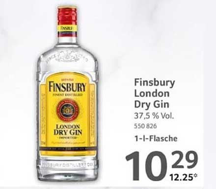 Finsbury London Dry Gin 1-l Flasche