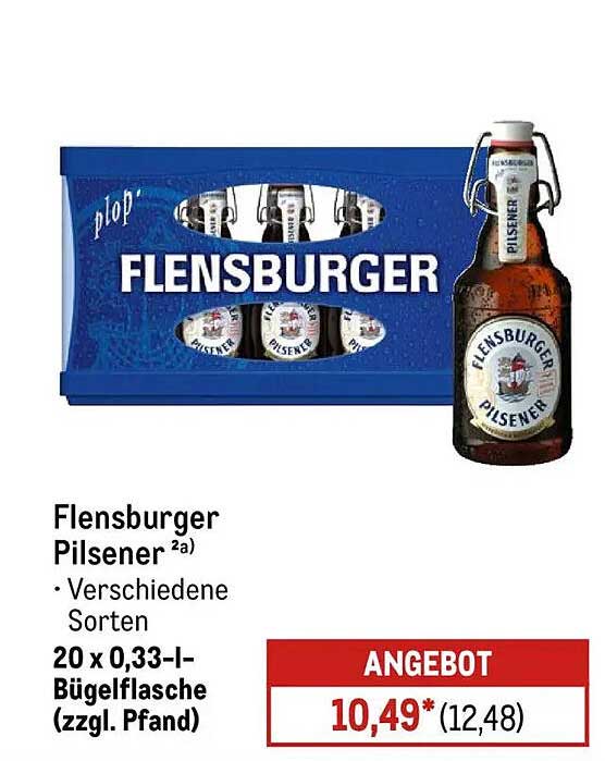 Flensburger Pilsener 20 x 0,33-l-Bügelflasche