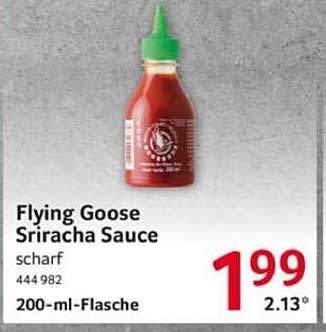 Flying Goose Sriracha Sauce 200 ml - Scharf