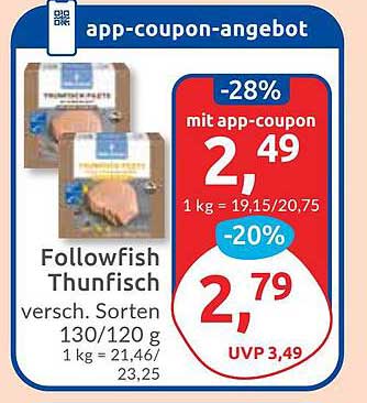 Followfish Thunfisch – Verschiedene Sorten 130/120 g