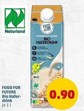 FOOD FOR FUTURE Bio Haferdrink je 1 l