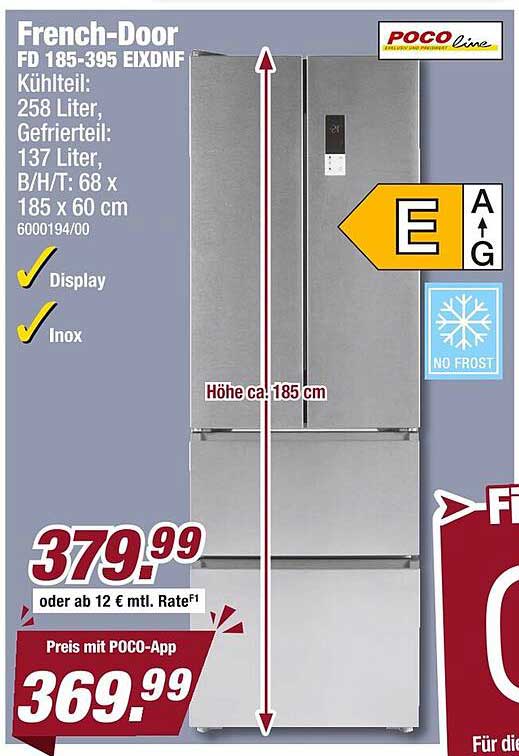 French-Door Kühlschrank FD 185-395 EIXDNF