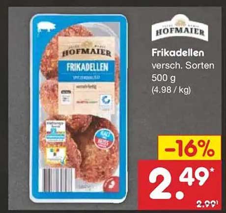 Frikadellen von Hofmaier, verschiedene Sorten, 500 g
