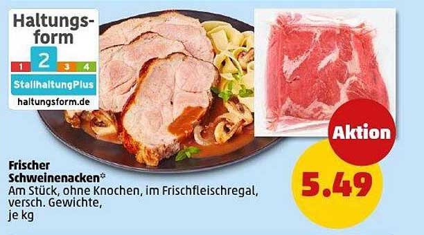Frischer Schweinenacken - Am Stück, ohne Knochen