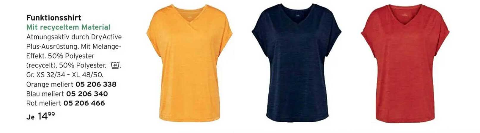 Funktionsshirt mit recyceltem Material