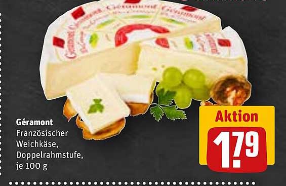 Géramont Französischer Weichkäse, Doppelrahmstufe, je 100 g