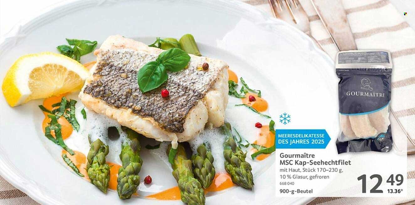 Gourmaître MSC Kap-Seehechtfilet mit Haut, Stück 170–230 g