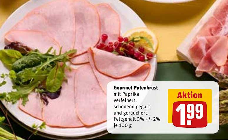 Gourmet Putenbrust mit Paprika, 100 g
