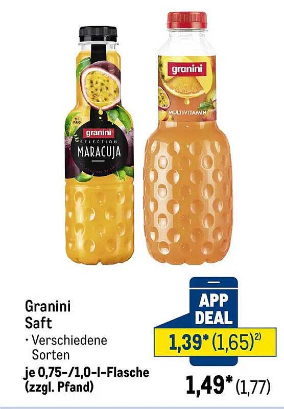Granini Saft - Auswahl aus verschiedenen Sorten