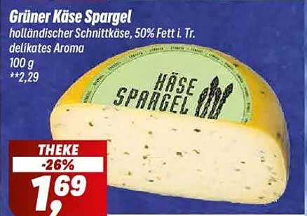 Grüner Käse Spargel