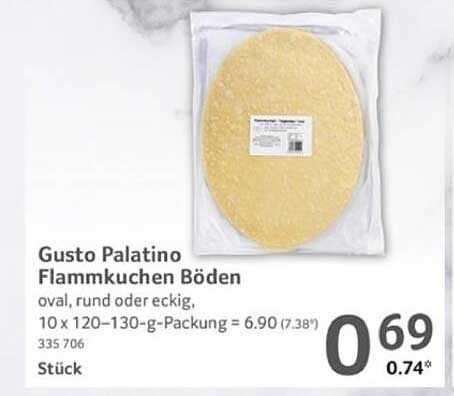 Gusto Palatino Flammkuchen Böden - oval, rund oder eckig