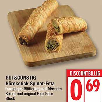 GUT& GÜNSTIG Börekstick Spinat-Feta