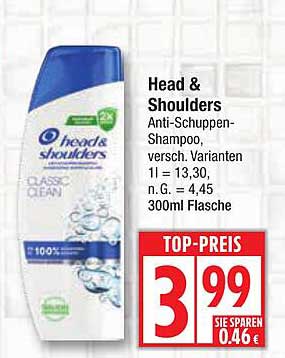 Head & Shoulders Anti-Schuppen-Shampoo, 300ml
