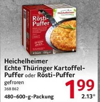 Heichelheimer Echte Thüringer Kartoffelpuffer oder Rösti-Puffer