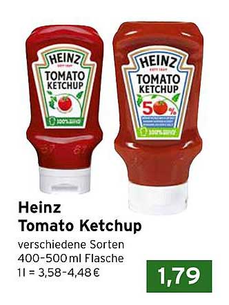 Heinz Tomato Ketchup verschiedene Sorten 400-500 ml Flasche