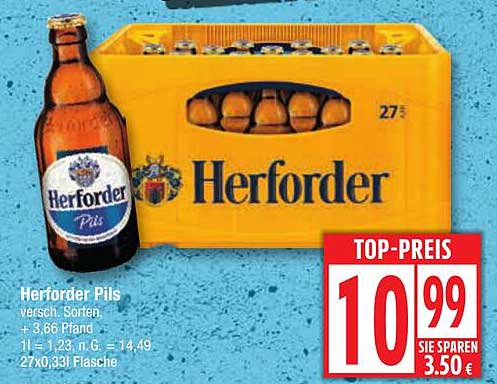 Herforder Pils, verschiedene Sorten