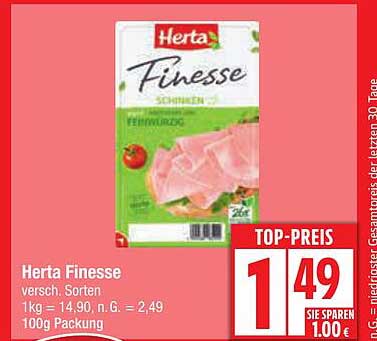 Herta Finesse Aufschnitt - Verschiedene Sorten