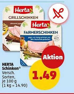 HERTA Schinken - Verschiedene Sorten, je 100 g