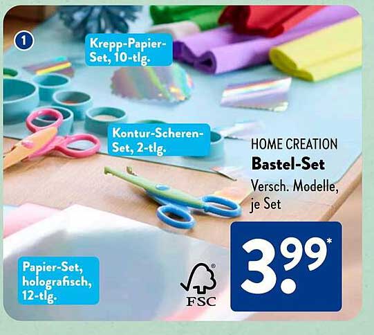 HOME CREATION Bastel-Set – Versch. Modelle, je Set