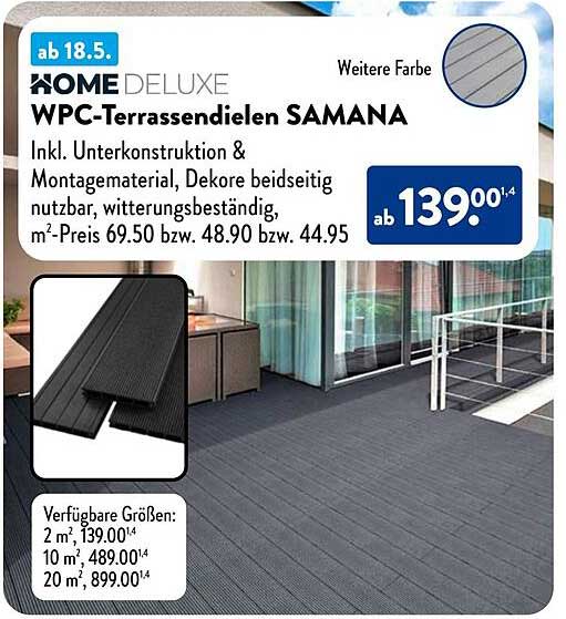 HOME DELUXE WPC-Terrassendielen SAMANA