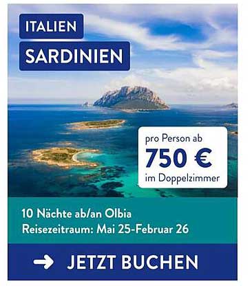 Italien Sardinien - 10 Nächte ab/an Olbia