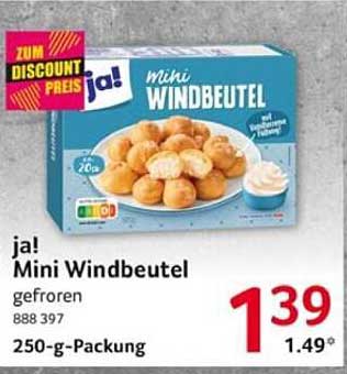 ja! Mini Windbeutel 250-g-Packung