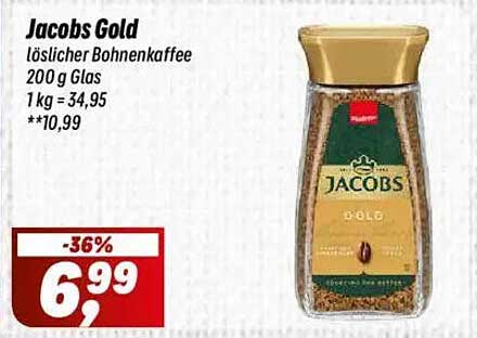 Jacobs Gold löslicher Bohnenkaffee 200 g