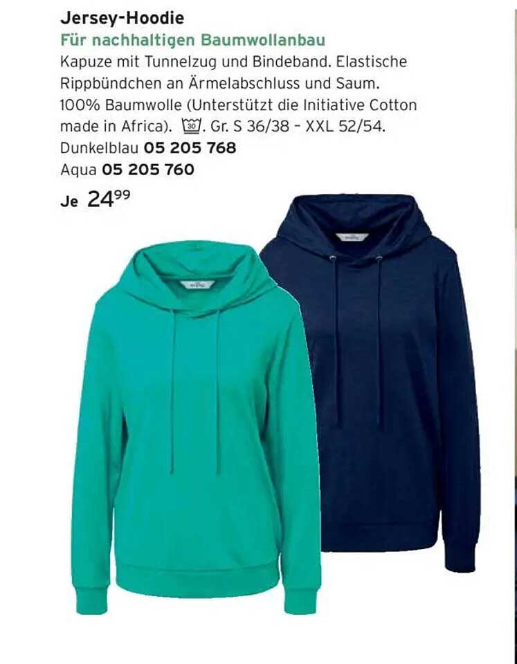 Jersey-Hoodie – Für nachhaltigen Baumwollanbau