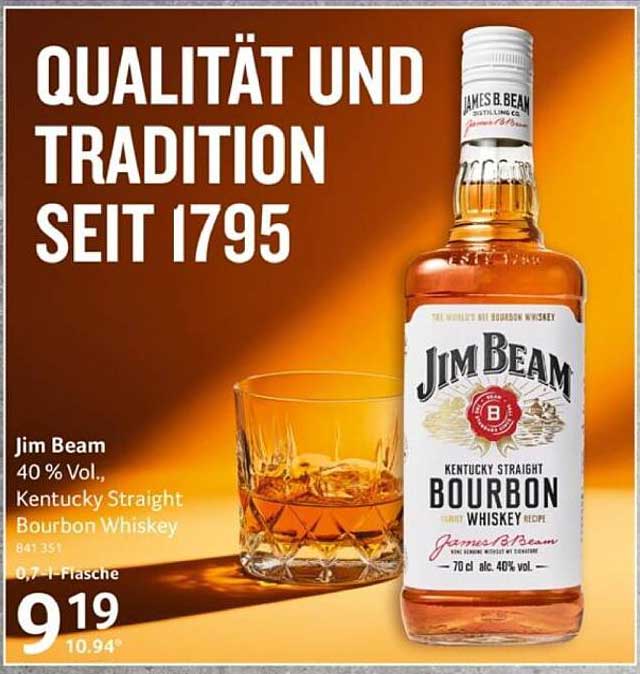 Jim Beam Kentucky Straight Bourbon Whiskey 0,7l