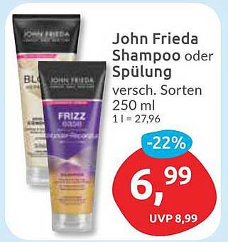 John Frieda Shampoo oder Spülung - verschiedene Sorten 250 ml