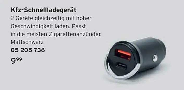 Kfz-Schnellladegerät