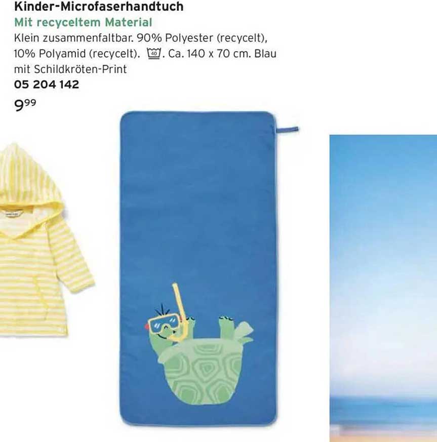 Kinder-Mikrofaserhandtuch mit recyceltem Material