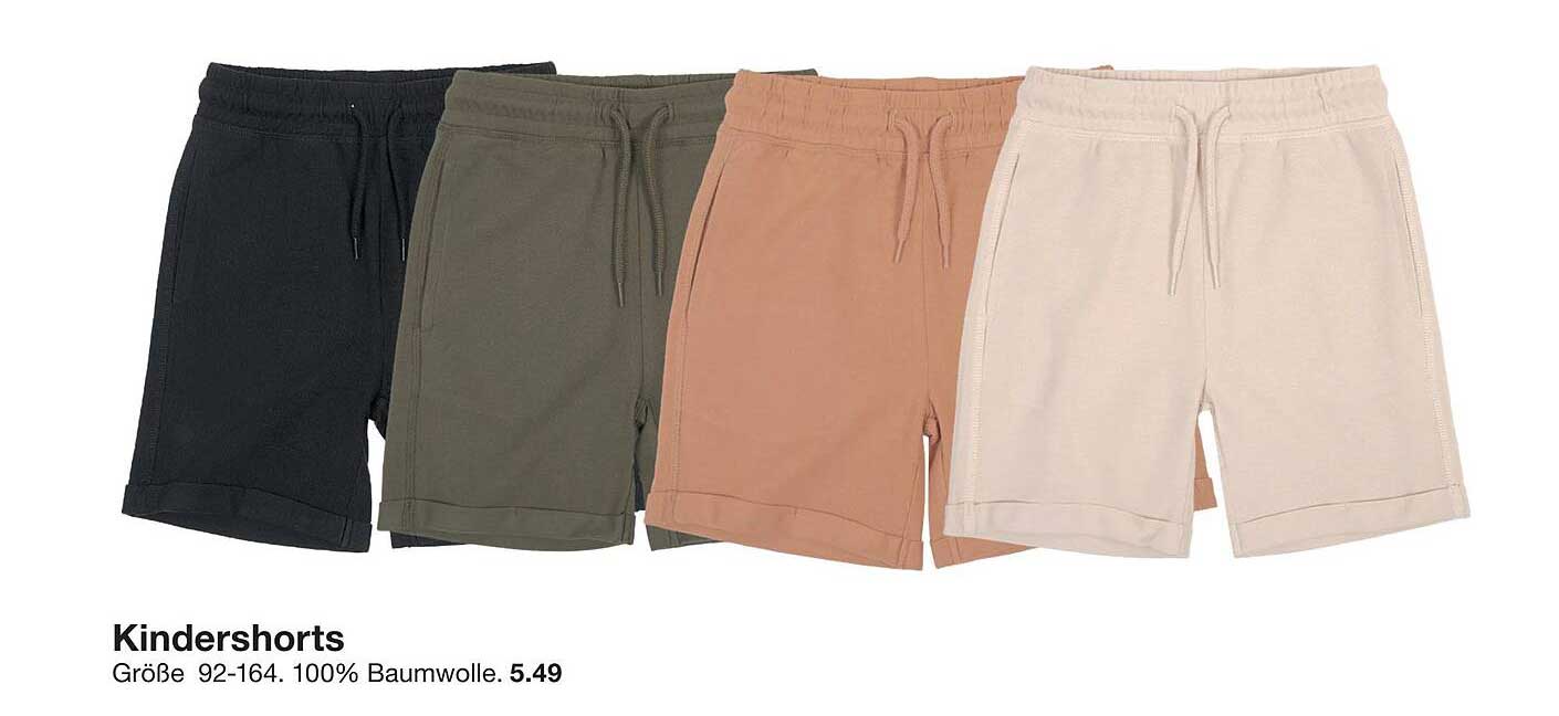 Kindershorts in verschiedenen Farben